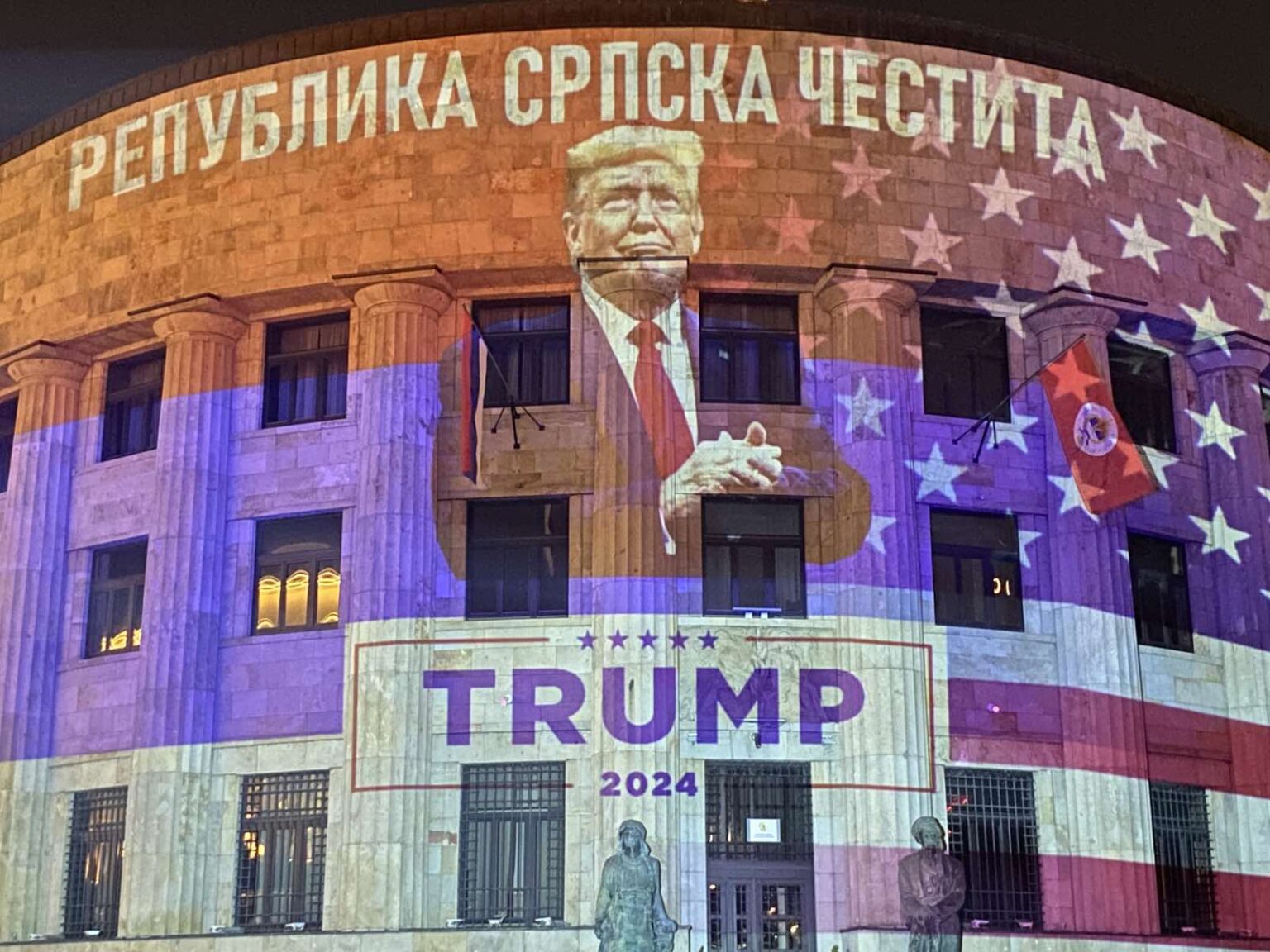 Banja Luka Slavi Donalda Trumpa N