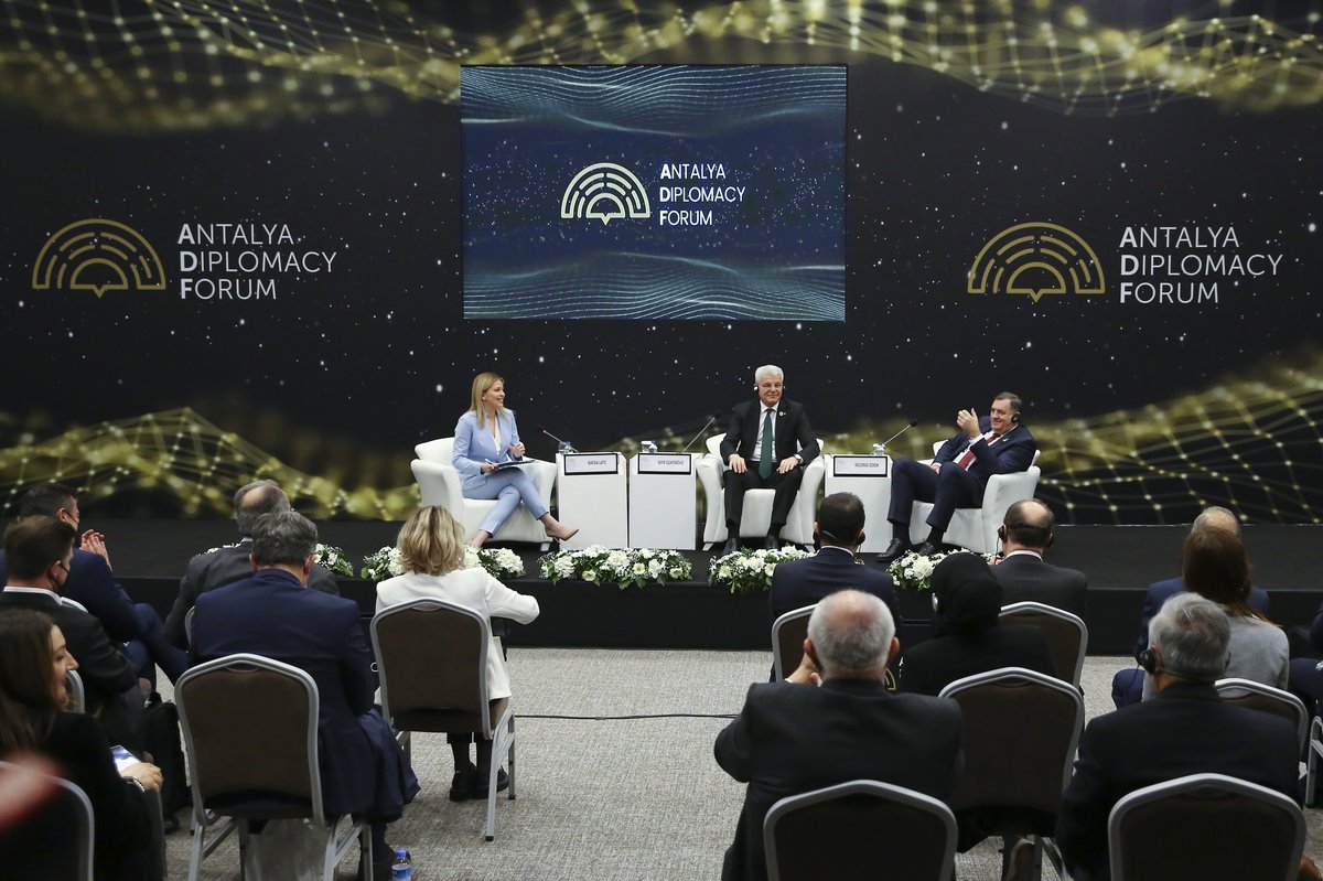 Diplomatski forum od 17. do 19. aprila u Antaliji: Iz BiH idu sva tri člana Predsjedništva, Konaković i Schmidt