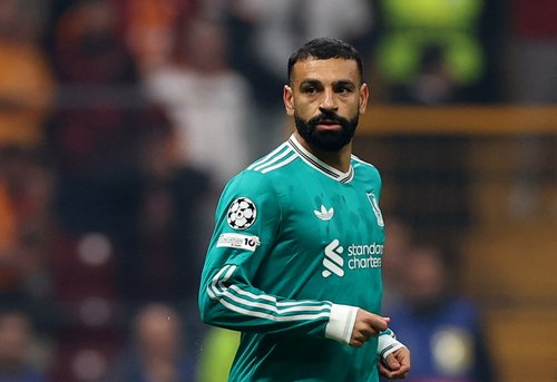Soccer Football - UEFA Champions League - Galatasaray v Liverpool - Rams Park, Istanbul, Turkey - September 30, 2025 Liverpool's Mohamed Salah REUTERS/Umit Bektas