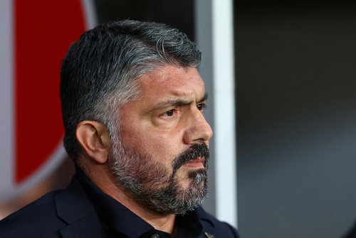 FILE PHOTO: Soccer Football - World Cup - UEFA Qualifiers - Group I - Israel v Italy - Nagyerdei Stadion, Debrecen, Hungary - September 8, 2025 Italy coach Gennaro Gattuso before the match REUTERS/Bernadett Szabo/File Photo