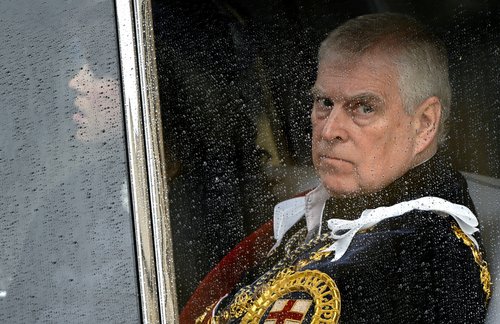 FILE PHOTO: Britain's Prince Andrew leaves Westminster Abbey