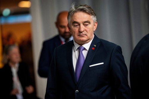 Chairman of the Presidency of Bosnia and Herzegovina Zeljko Komsic attends the European Political Community summit in Copenhagen
