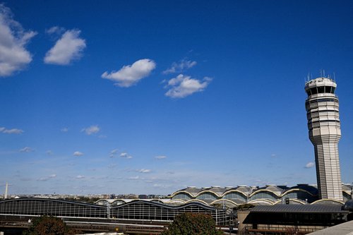 FILE PHOTO: The control tower at Ronald Reagan Washington National Airport