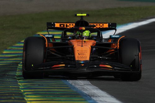 Formula One F1 - Sao Paulo Grand Prix - Autodromo Jose Carlos Pace, Sao Paulo, Brazil - November 8, 2025 McLaren's Lando Norris during qualifying REUTERS/Ricardo Moraes