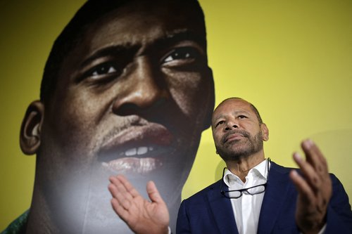 Soccer Football - NR Sports announces the repatriation of the Pele brand - Museu Pele, Santos, Brazil - November 25, 2025 Neymar Santos, father of Neymar REUTERS/Marcelo Machado De Melo