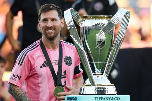 Dec 6, 2025; Fort Lauderdale, Florida, USA; Inter Miami forward Lionel Messi