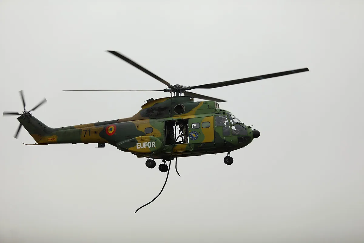 First-ever joint drill brings together EUFOR, BiH Air Force and SIPA