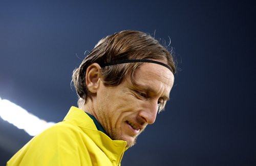 Soccer Football - Serie A - Torino v AC Milan - Stadio Olimpico Grande Torino, Turin, Italy - December 8, 2025 AC Milan's Luka Modric before the match REUTERS/Claudia Greco
