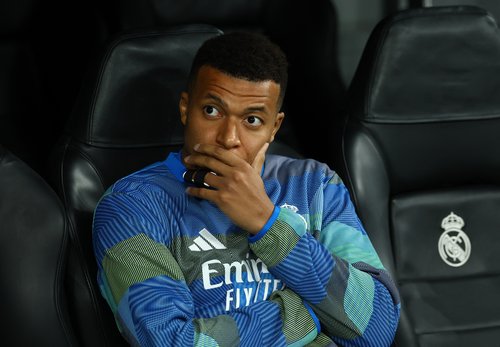 Soccer Football - UEFA Champions League - Real Madrid v Manchester City - Santiago Bernabeu, Madrid, Spain - December 10, 2025 Real Madrid's Kylian Mbappe before the match REUTERS/Susana Vera