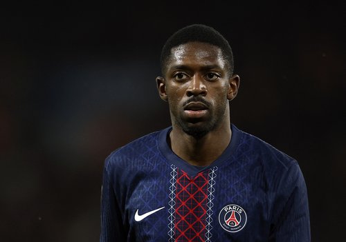 Soccer Football - Ligue 1 - Paris St Germain v Stade Rennes - Parc des Princes, Paris, France - December 6, 2025 Paris St Germain's Ousmane Dembele REUTERS/Benoit Tessier