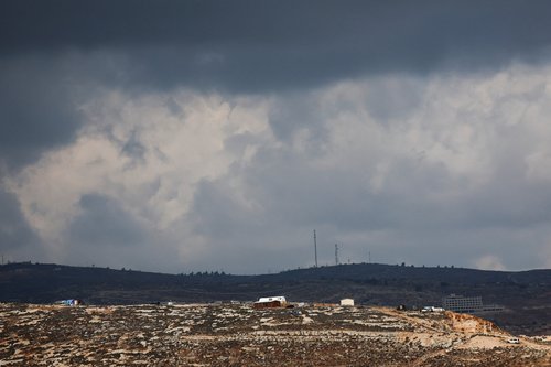 A new Israeli settler outpost near Deir Dibwan, in the Israeli-occupied West Bank December 13, 2025. REUTERS/Ammar Awad