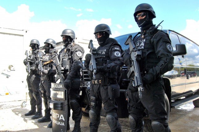 Bosnia's special police conducts operation targeting trafficking and organized crime