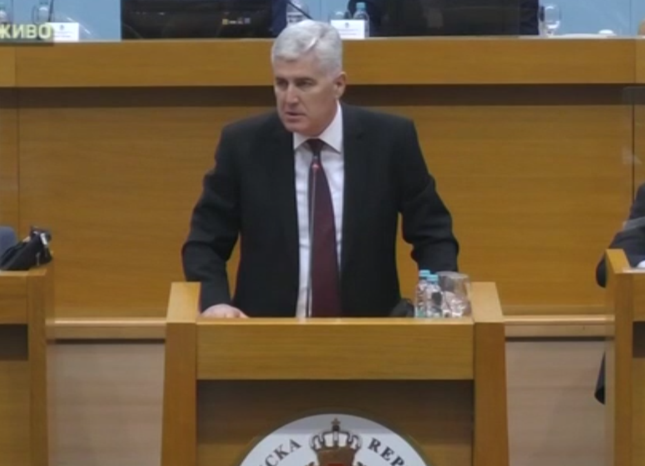 Covic at BiH's RS entity parliament: Defend RS from within BiH institutions
