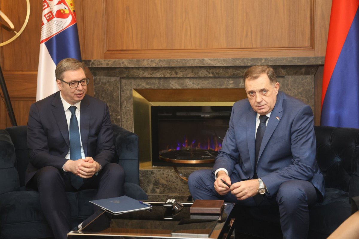 Belgrade: Vucic and Dodik discuss construction of Donja Gradina Memorial Center