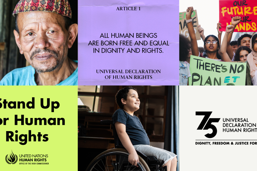 Standing up for human rights: Dignity, Freedom, Justice must be ensured