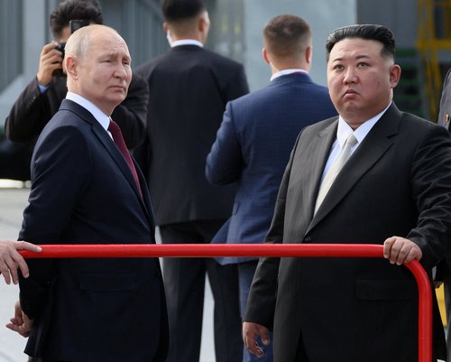 Russia's President Putin and North Korea's leader Kim meet in Amur region