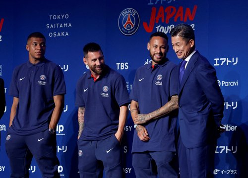 Miura, Kylian Mbappe, Lionel Messi, Neymar JR