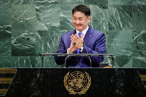 Mongolia's President Ukhnaa Khurelsukh