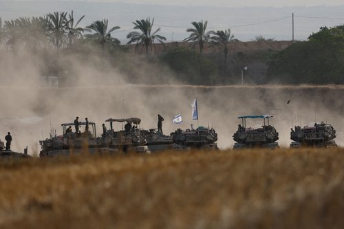 Izraelska vojska na granici s Gazom