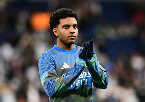 Soccer Football - LaLiga - Real Madrid v Sevilla - Santiago Bernabeu, Madrid, Spain - December 20, 2025 Real Madrid's Rodrygo during the warm up before the match REUTERS/Juan Barbosa