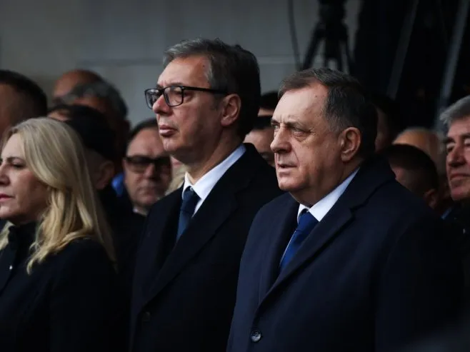 Vucic in Trebinje, accuses Croatia and other countries in region of leading military bloc against Serbia