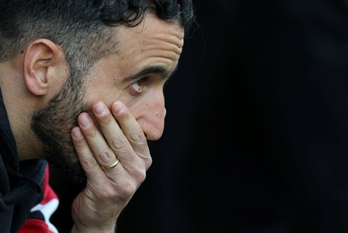 FILE PHOTO: Soccer Football - Premier League - AFC Bournemouth v Manchester United - Vitality Stadium, Bournemouth, Britain - April 27, 2025 Manchester United manager Ruben Amorim before the match Action Images via Reuters/Paul Childs EDITORIAL USE ONLY.