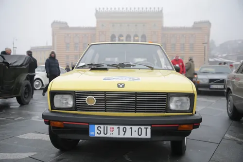 Sarajevo, BiH - 17. januar 2026: Učesnici Zimskog oldtimer rallyja Subotica - Sarajevo