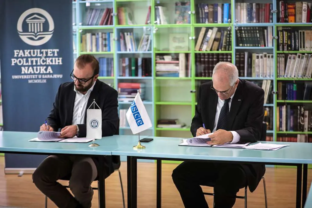 OSCE Mission and Sarajevo Faculty of Political Sciences launch human rights partnership