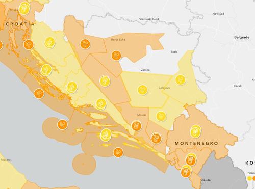 Meteoalarm izdao upozorenja za područje BiH za 21. oktobar 2026.