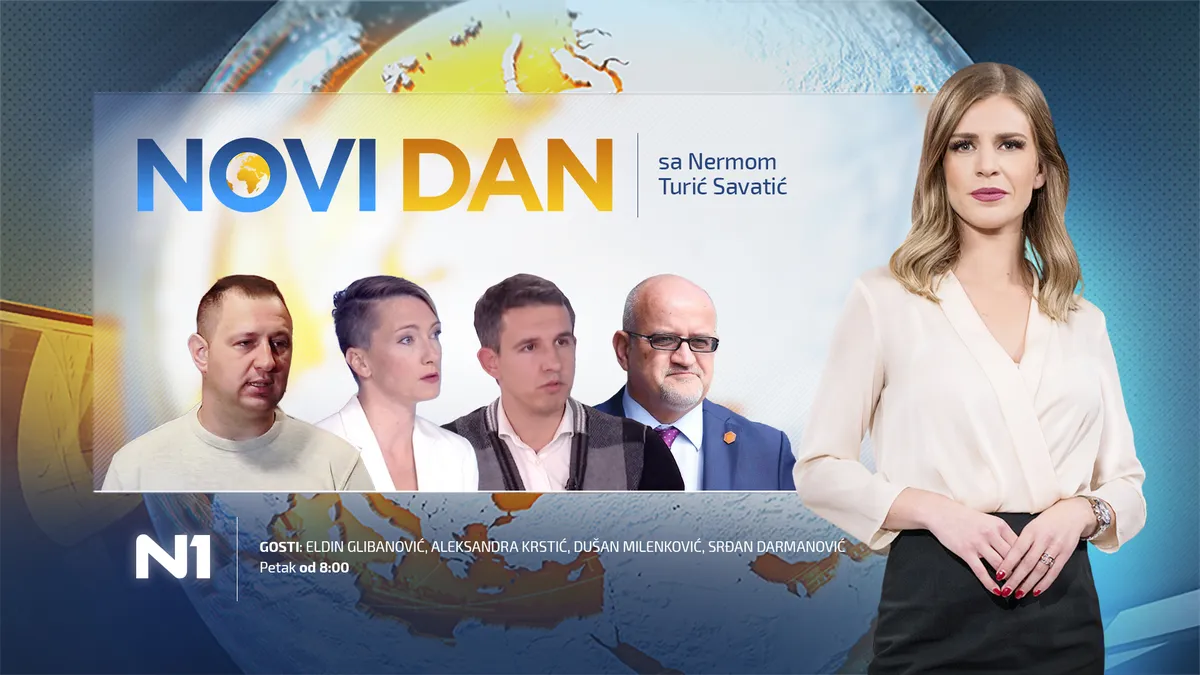 Eldin Glibanović, Aleksandra Krstić, Dušan Milenković i Srđan Darmanović gosti Novog dana
