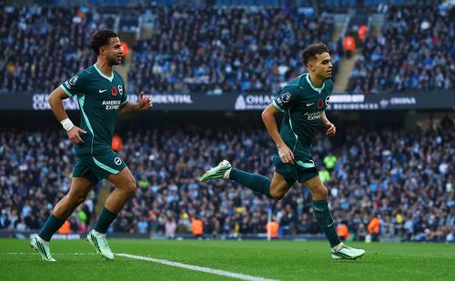 Soccer Football - Premier League - Manchester City v Brighton & Hove Albion -CLUB/LEAGUE/PLAYER PUBLICATIONS. PLEASE CONTACT YOUR ACCOUNT REPRESENTATIVE FOR FURTHER DETAILS..