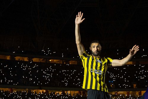 Welcome ceremony for Karim Benzema after joining Al-Ittihad