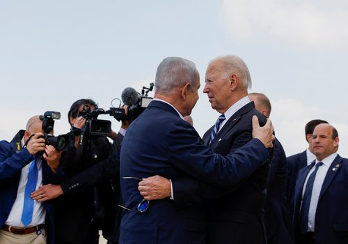 U.S. President Biden visits Israel amid the ongoing conflict between Israel and Hamas