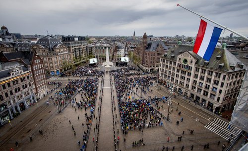 The Netherlands holds its annual World War II remembrance ceremony in Amsterdam