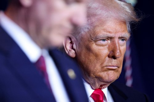 U.S. President Trump attends the annual National Prayer Breakfast at Hilton hotel in Washington