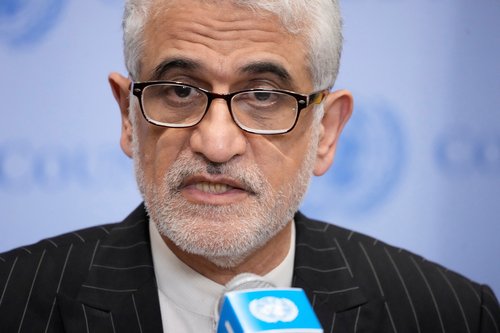 Iran's Ambassador and Permanent Representative Amir Saeid Iravani