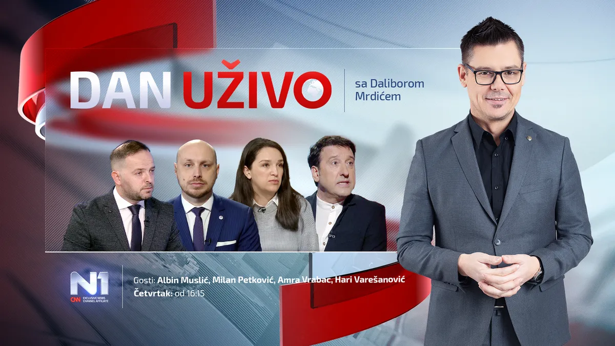 Albin Muslić, Milan Petković, Amra Vrabac i Hari Varešanović u "Danu uživo"