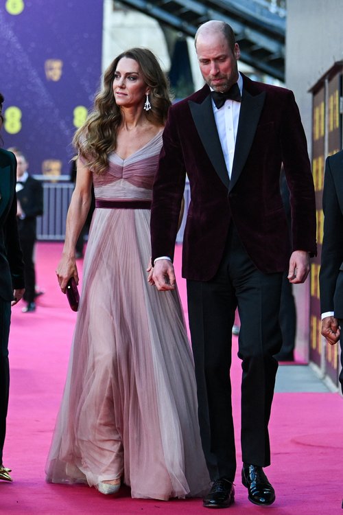 Britain's William, Prince of Wales, and Catherine, Princess of Wales, to the BAFTA Film Awards 2026, at the Royal Festival Hall, Southbank Centre, in London, Britain, February 22, 2026, REUTERS/Jaimi Joy/Pool
