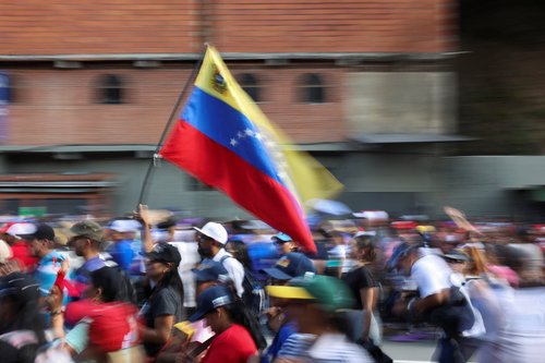 Supporters of Venezuela's government