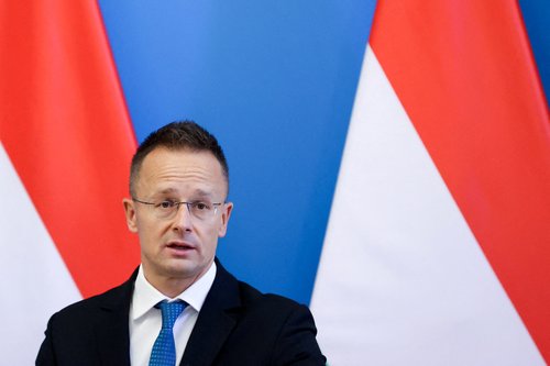 FILE PHOTO: Ukraine's new Foreign Minister Andrii Sybiha visits Hungary