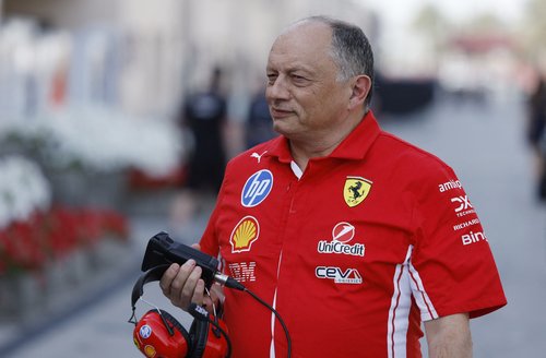 Formula One F1 - Pre Season Testing - Bahrain International Circuit, Sakhir, Bahrain - February 11, 2026 Ferrari team principal Frederic Vasseur during pre-season testing REUTERS/Hamad I Mohammed