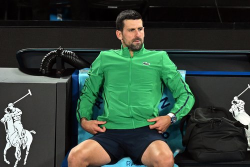 Tennis - Australian Open - Melbourne Park, Melbourne, Australia - February 1, 2026 Serbia's Novak Djokovic after losing the Australian Open men's singles against Spain's Carlos Alcaraz REUTERS/Jaimi Joy