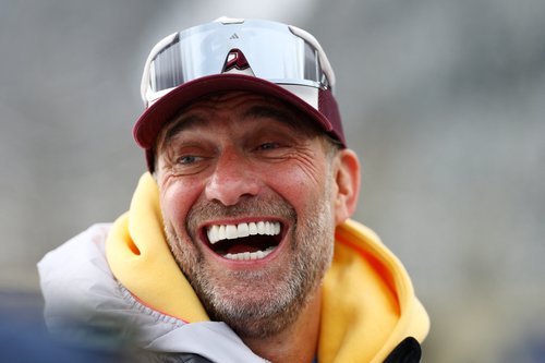 Milano Cortina 2026 Olympics - Biathlon - Women's 4 x 6km Relay - Anterselva Biathlon Arena, South Tyrol, Italy - February 18, 2026. Head of Global Soccer for Red Bull Jurgen Klopp reacts ahead of the Women's 4 x 6km Relay. REUTERS/Matthew Childs