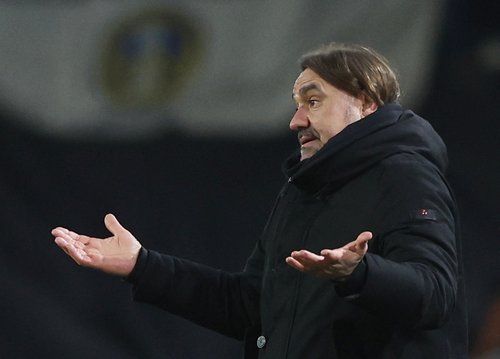 Soccer Football - Premier League - Leeds United v Sunderland - Elland Road, Leeds, Britain - March 3, 2026 Leeds United manager Daniel Farke reacts during the match REUTERS/Scott Heppell EDITORIAL USE ONLY. NO USE WITH UNAUTHORIZED AUDIO, VIDEO, DATA, FIX