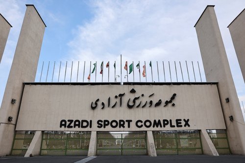 The Azadi sport complex on the day Azadi stadium was attacked, amid the U.S.-