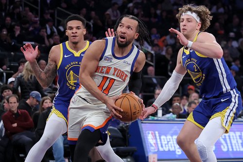 Mar 15, 2026; New York, New York, USA; New York Knicks guard Jalen Brunson