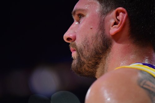Mar 12, 2026; Los Angeles, California, USA; Los Angeles Lakers guard Luka Doncic (77) during the first half at Crypto.com Arena. Mandatory Credit: Luka Dončić