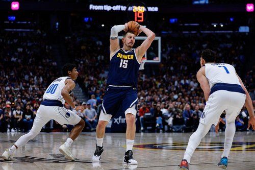 Mar 25, 2026; Denver, Colorado, USA; Denver Nuggets center Nikola Jokic