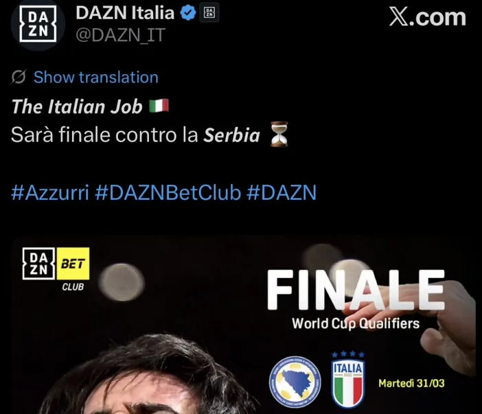 Kakav gaf Italijana: Kažu da finale baraža Azzurri igraju protiv... Srbije?! (FOTO)