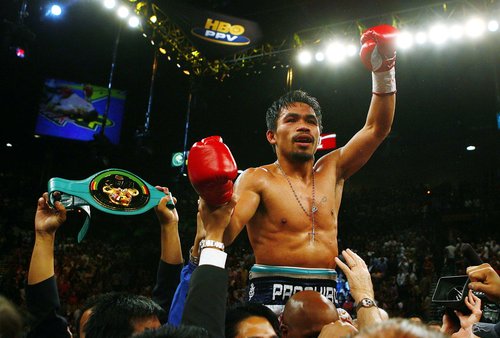 FILE PHOTO: Ricky Hatton v Manny Pacquiao IBO Light-Welterweight Title